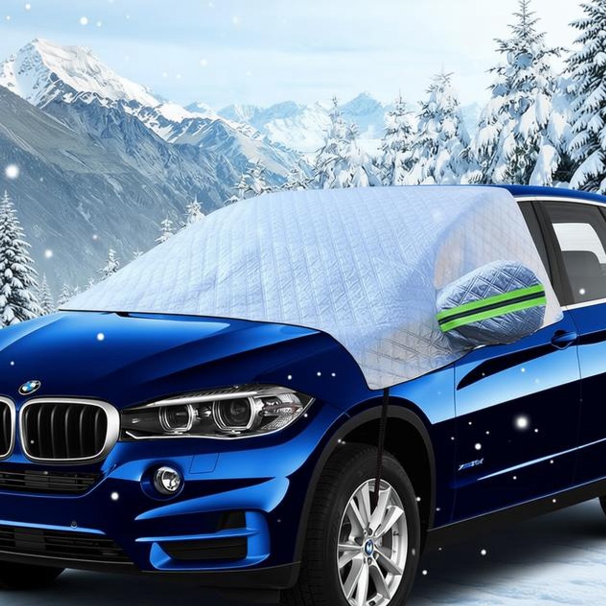 Opvouwbare voorruitafdekking universeel 245x148 cm - Auto SUV Bestelwagen - IJswerend, waterdicht, UV-bescherming