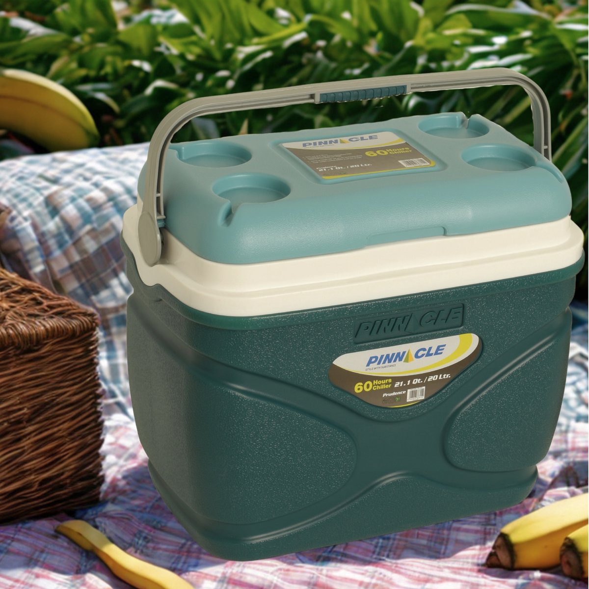 Pinnacle Koelbox 20L Blauw met 4 Koelpacks
