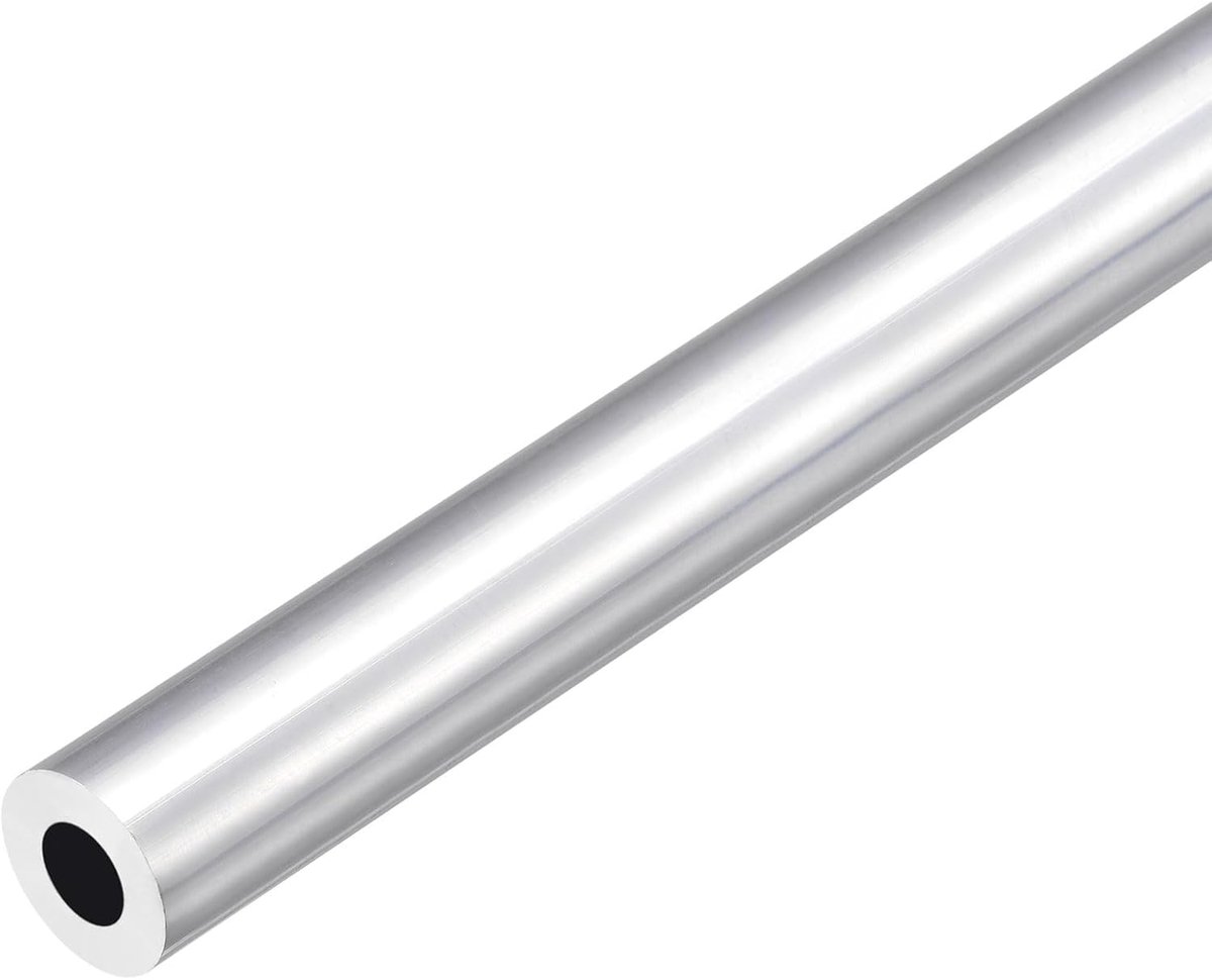 DMiotech (18mm OD x 9mm ID) 6063 Aluminum Round Tube 300mm Length Industry Metal Tubing For Machinery Frame - ShopVlot