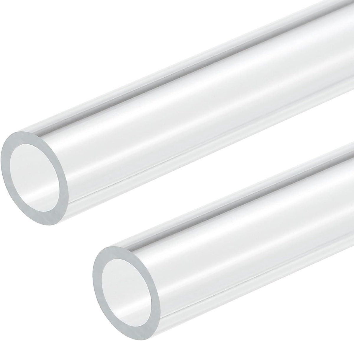DMiotech 2pcs 10mm x 14mm (3/8" x 9/16") Clear Acrylic Pipe Rigid Plastic Tubing 10inch for Aquarium Water Pipe, Water - ShopVlot