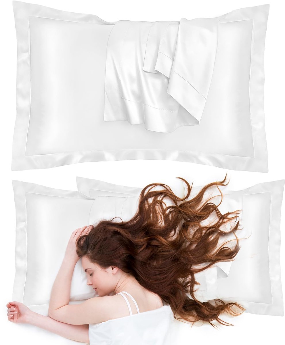 Kussenslopen 50 x 80 cm - Zijde - Luxueus en hypoallergeen - Superieur comfort voor huid en haar - ShopVlot