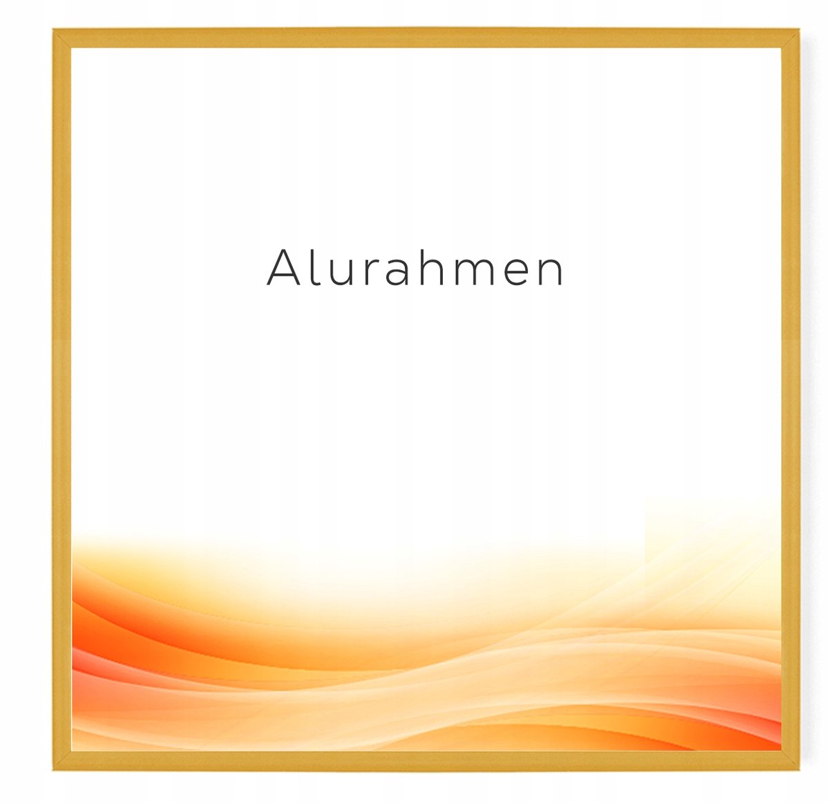 Aluminium Fotolijst 30x30cm Mat Goud - Stijlvolle Wanddecoratie