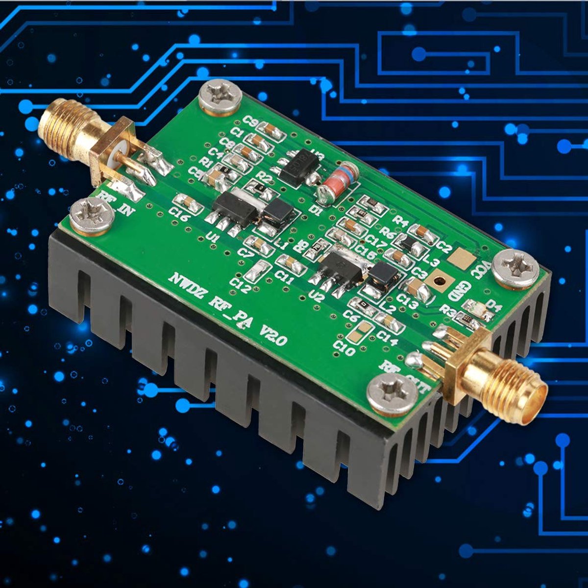 RF versterker 2MHz-700MHz 3W - hoge versterking - laag geluidsniveau - ideaal voor draadloze toepassingen - ShopVlot