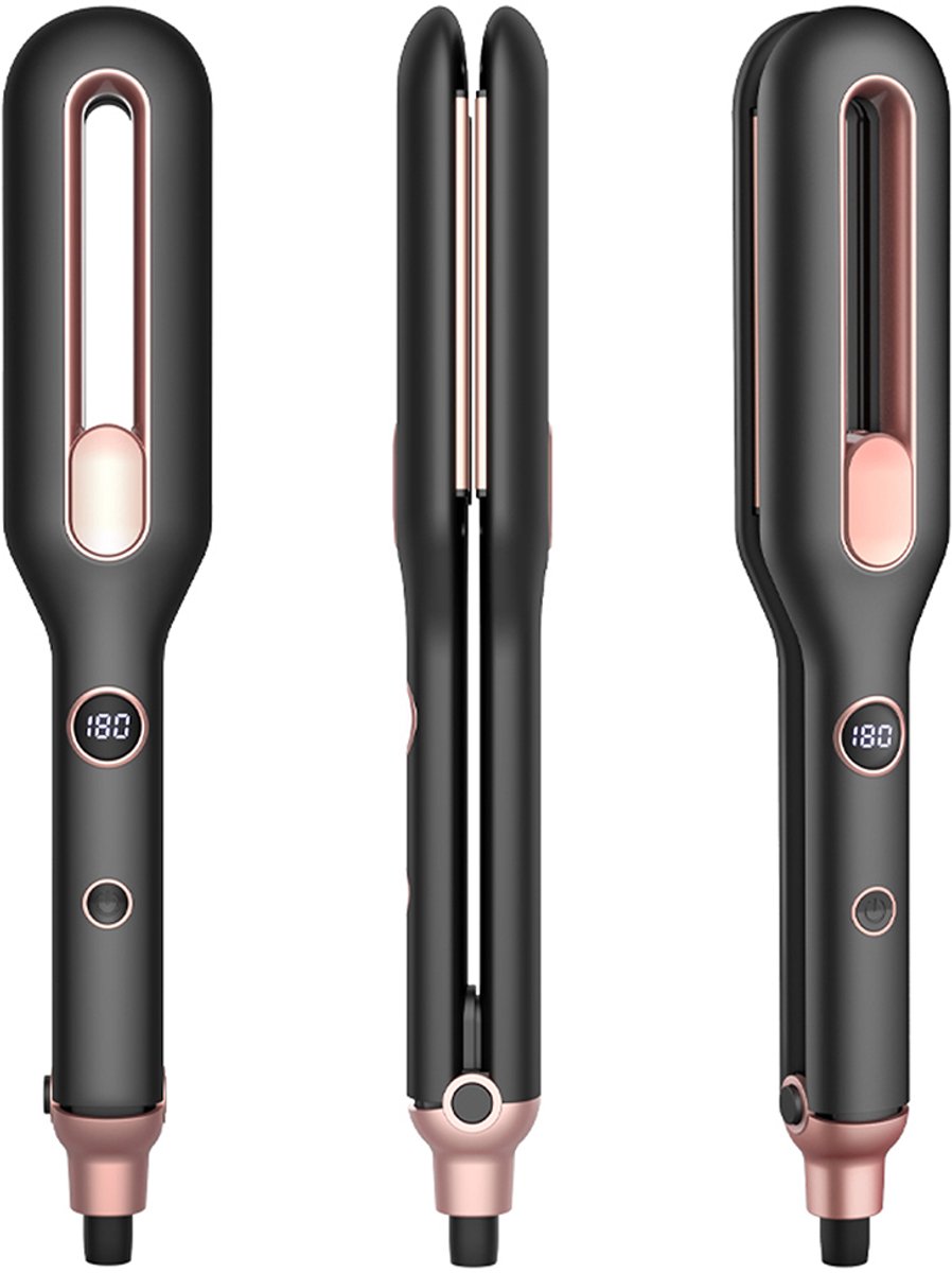 REDOM 2-in-1 Stijltang & Krultang – Haarstraightener met LCD Display – 100-220 °C – Keramische Coating – Snelle Styling – 110-240 V – Zwart