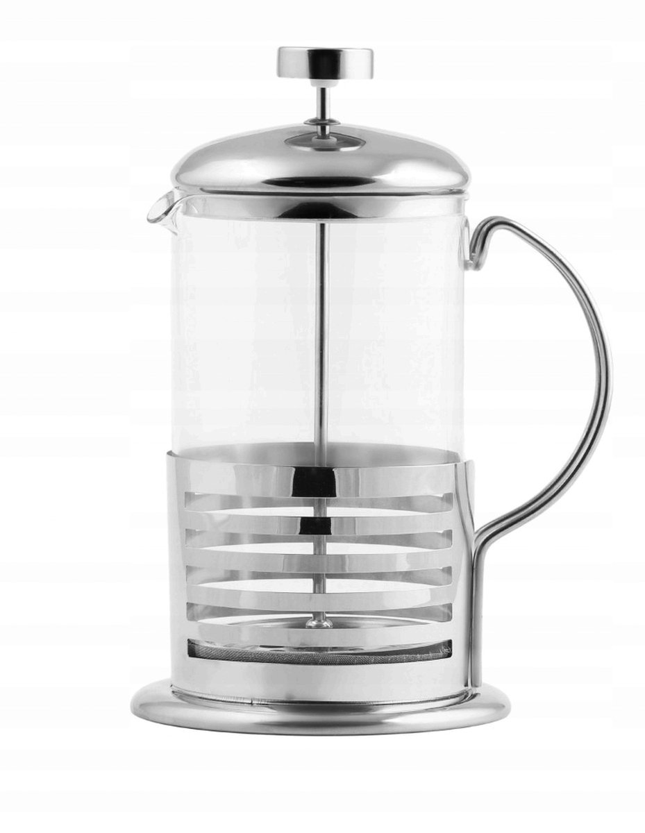 Berretti Glazen Koffie- en Theepot met Plunger 1000ml