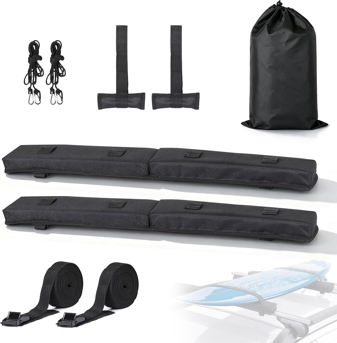 Dakkoffer met bevestigingsset - Universeel - Maximaal 60 kg - Perfect voor SUV's en stationwagens - ShopVlot