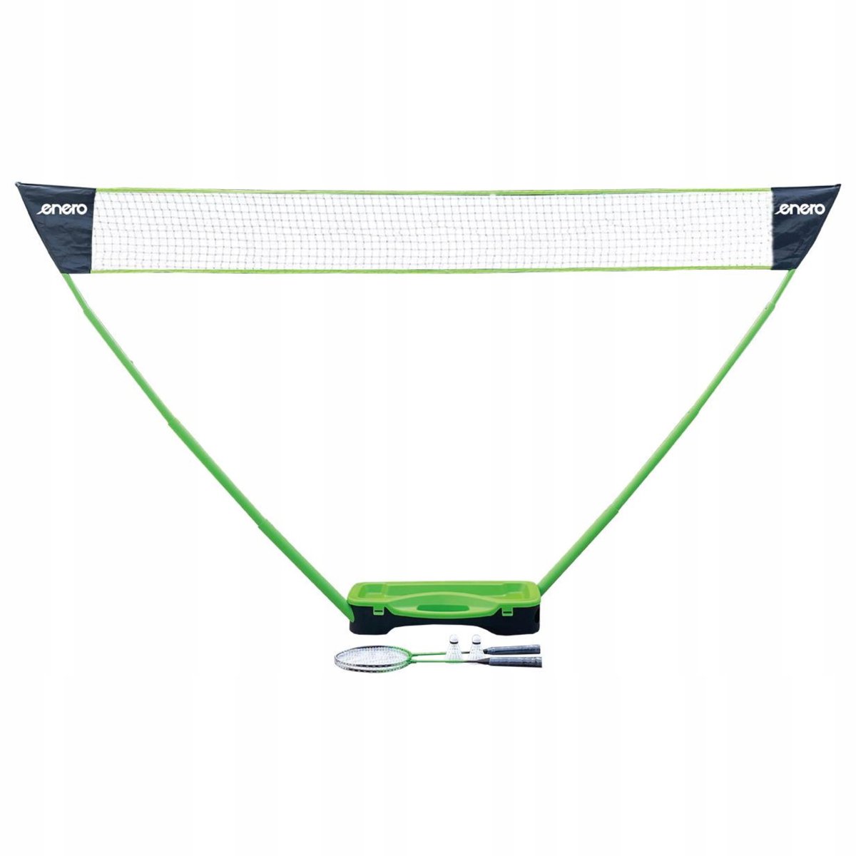 Badminton Set: Net, Paletten, Shuttles - Opvouwbaar voor Tuin & Strand
