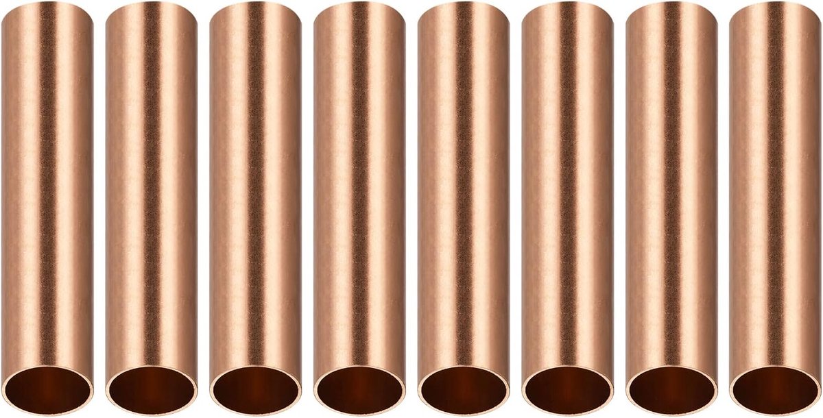 Koperen buis 22mm x 1mm x 100mm - ronde metalen slangen - ideaal voor machine- en ambachtstoepassingen - ShopVlot