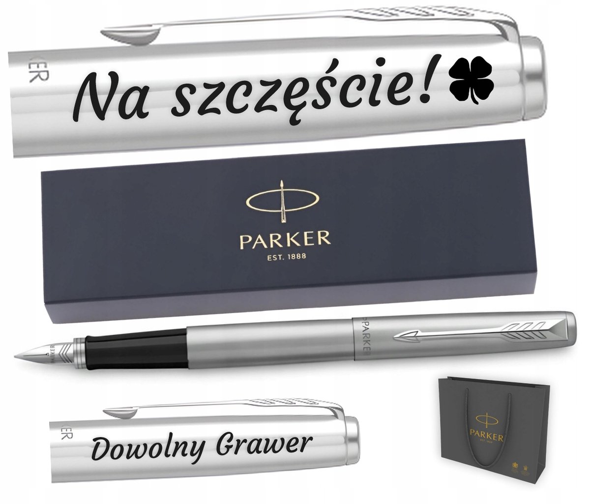 Parker Jotter CT Vulpen Staal met GRATIS Gravure - Perfect Cadeau