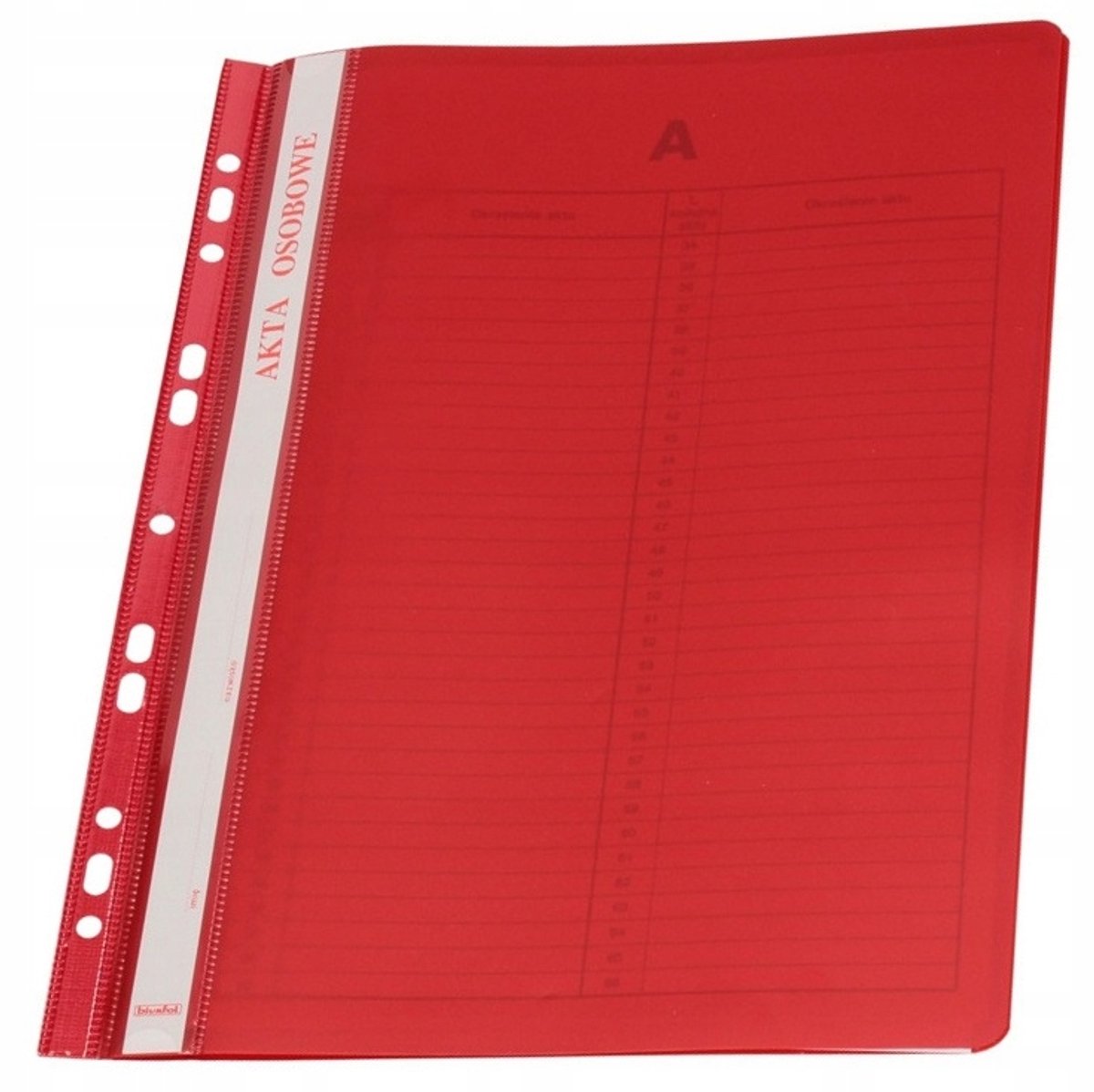 BIURFOL Rode hangmappen Mapjes A4 - 10 stuks