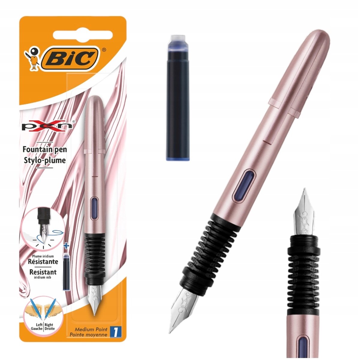 Merkloos Vulpen XPen Chrome Rosé Goud - Comfortabel Schrijven