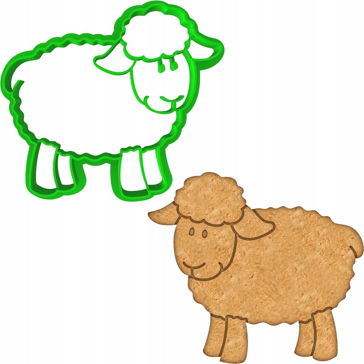 Paas Koekjesvorm Schaap - 8cm - PETG - Vaatwasmachinebestendig