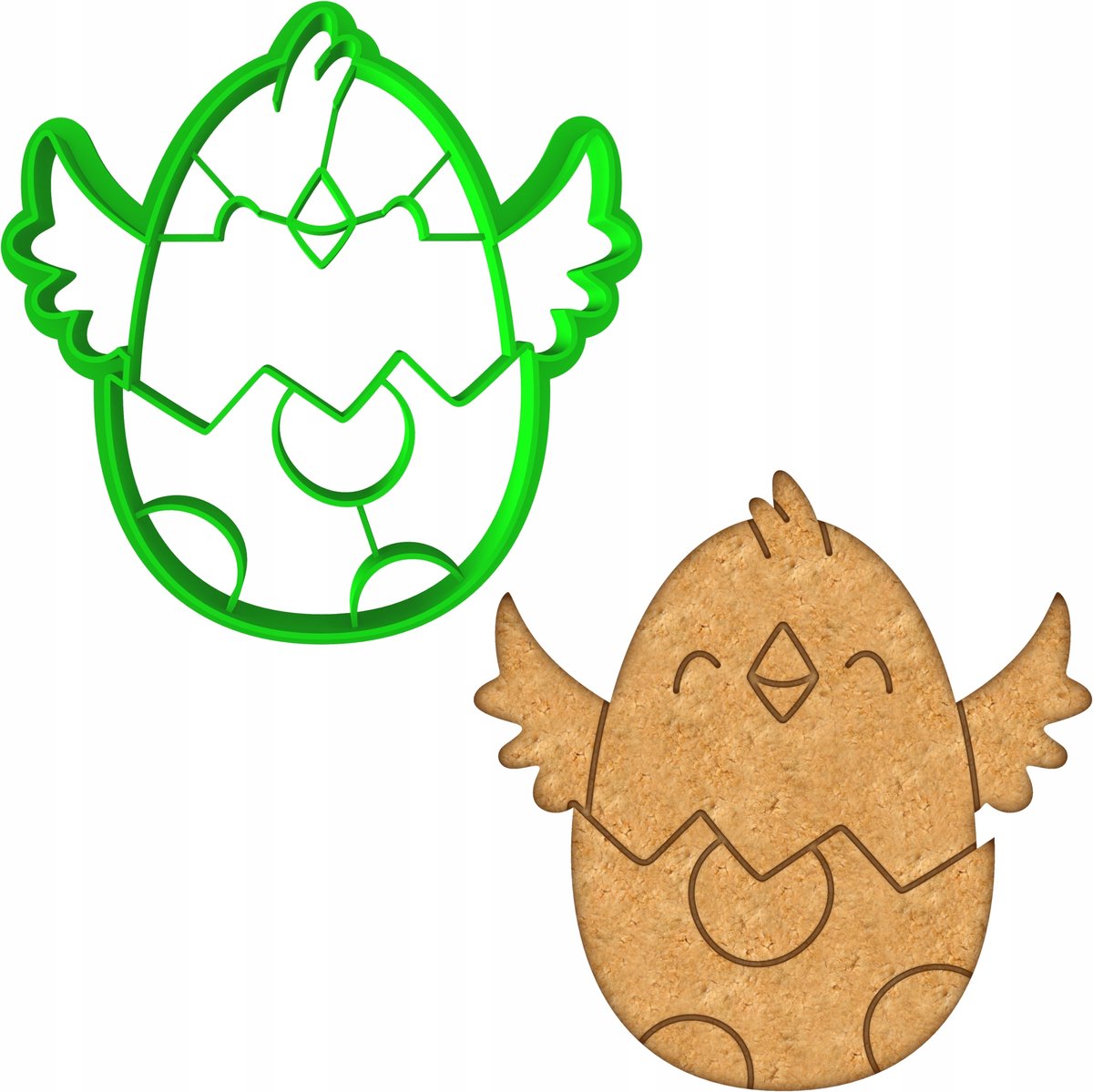 Paas Koekjesvorm Kipje - 8cm - Kunststof PETG
