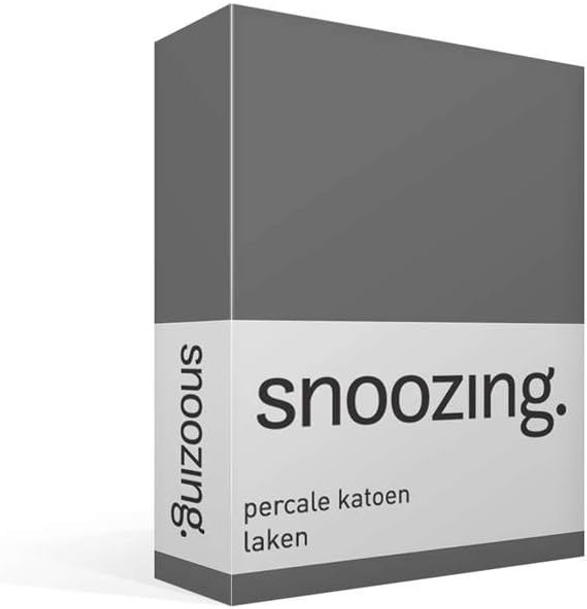 Dekbedovertrek 280x300 cm - percale katoen - antraciet - luchtig slapen in de zomer - ShopVlot