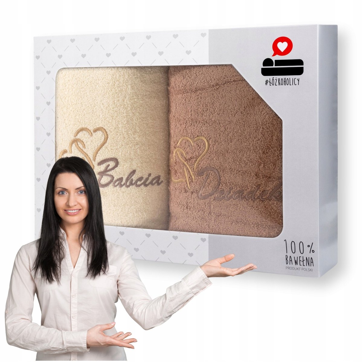 Luxe Handdoekenset Luba 70x140cm - 2 stuks, Cadeauverpakking