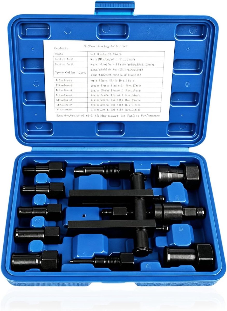 Wiellagergereedschap 8-25 mm - gelegeerd staal - 10-delig - inclusief koffer - ShopVlot