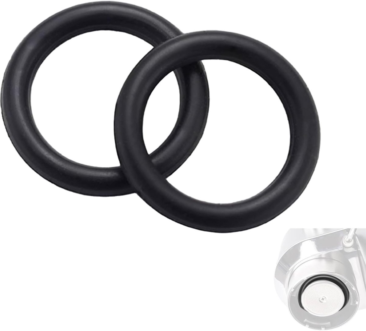 Viton-afdichtingen koffiegroep 50,4 x 3,53 mm - fluorrubber O-ring - vervanging voor espressomachine - 2 stuks - ShopVlot