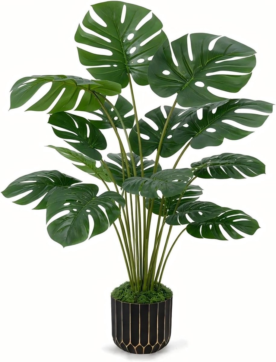 Kunstplanten echt lijkend - 1 stuk - natuurlijke uitstraling - ideaal voor binnen - ShopVlot