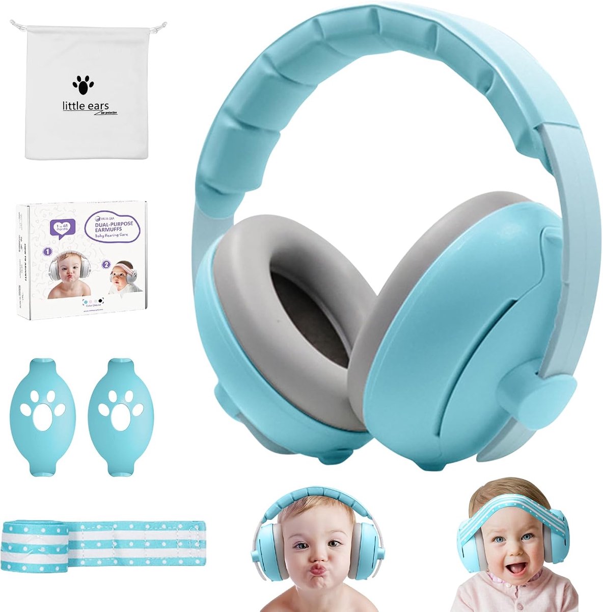 Baby Noise Cancelling Headphones - verstelbare hoofdband - geluidsreductie - ideaal voor reizen - ShopVlot