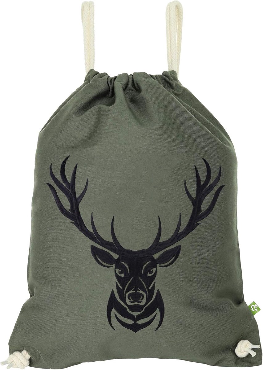 Gymtas Waterproof - Groen Hert Print - Rugzak voor Sport en Hiking - Ideaal voor Schoolgebruik - ShopVlot