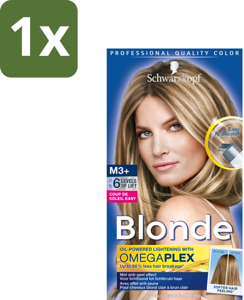 1 x Schwarzkopf - Haarverf - Coupe de Soleil Easy Highlighter M3+ - Haarkleuring - Highlights - Blonde - Zonlicht - Haarverf