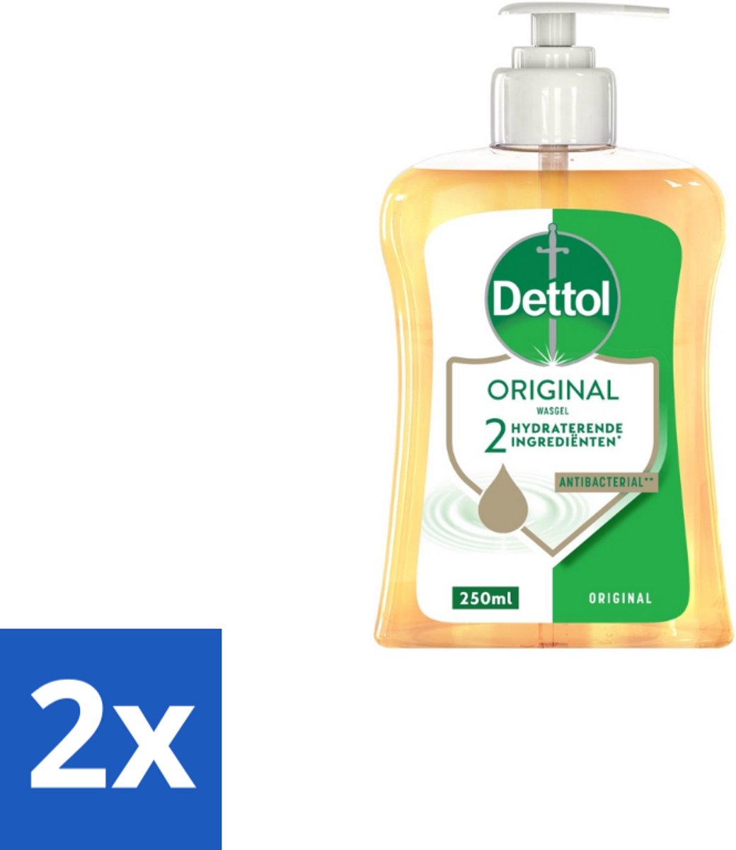 2 x Dettol - Handzeep - Original - Klassieke Hygiëne - 250 ml - Handzeep - Antibacteriële Zeep - Dettol - Hygiëne - Handwas