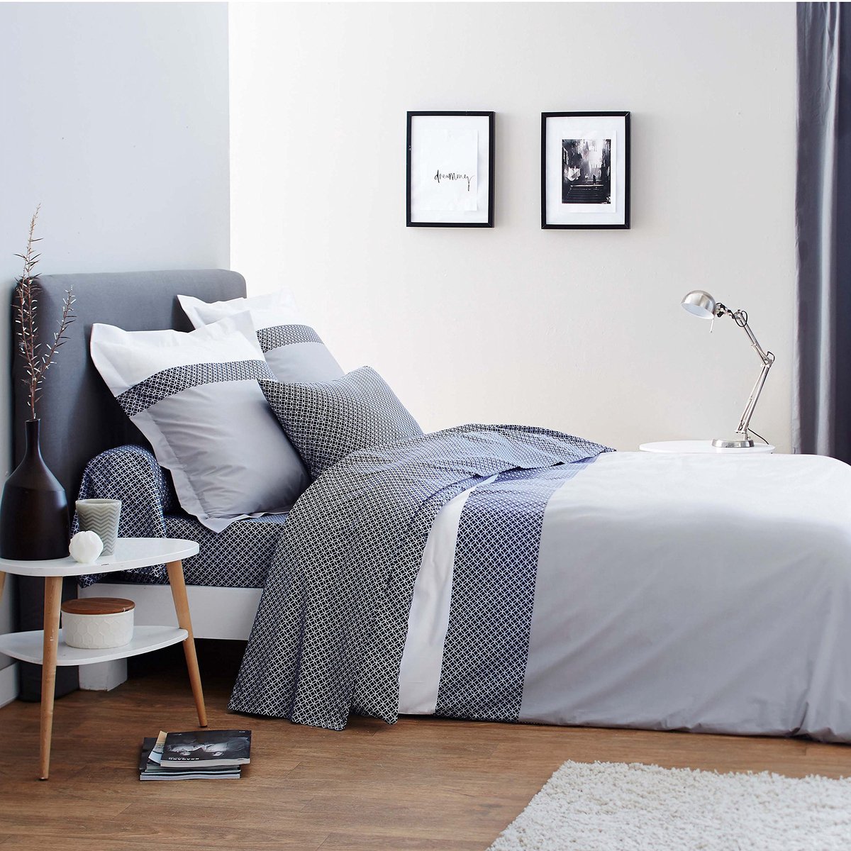 Dekbedovertrek 240 x 220 cm - bamboe - grijs - ademend en comfortabel - ShopVlot