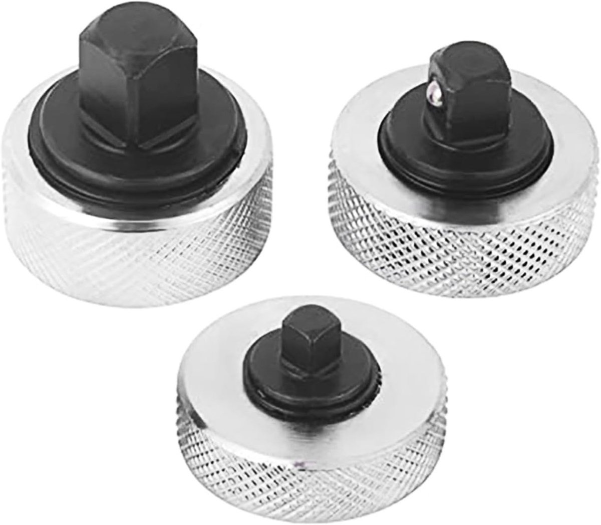 Set van 3 Mini Palm Ratchet Wrench met Omkeerbare Duimwiel voor 1/4, 3/8 en 1/2 Inch Aandrijving, Compact en Handzaam voor Diverse Klussen