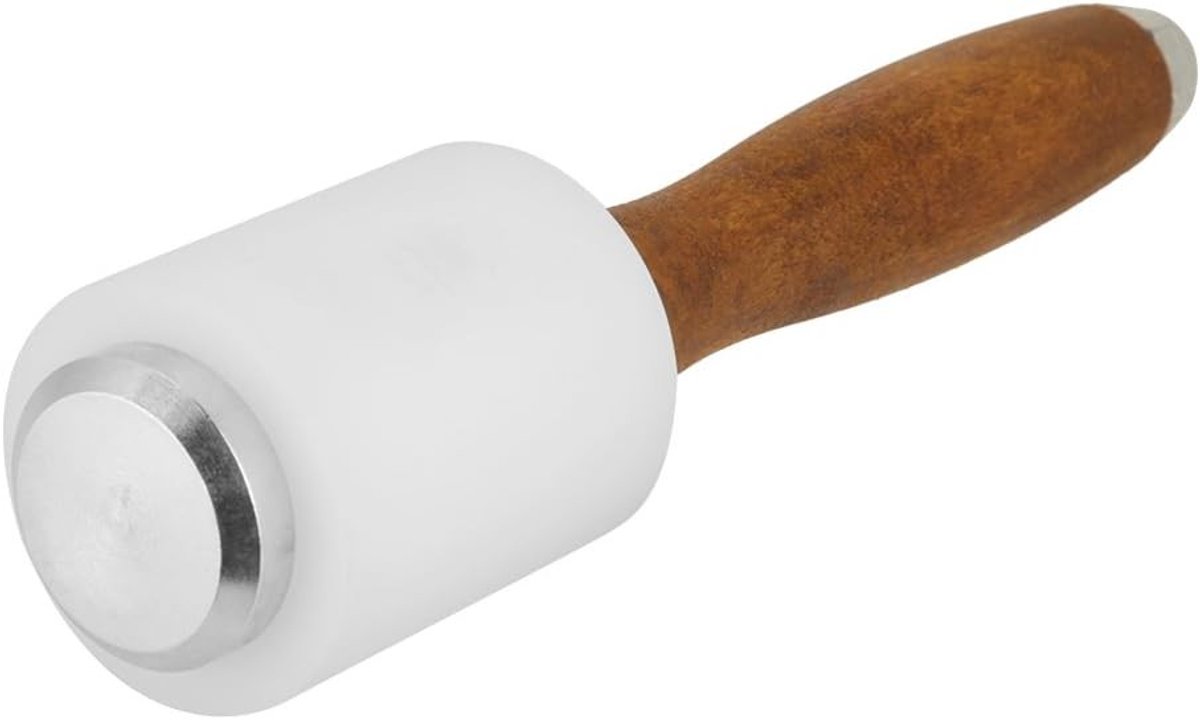 Leren Hamer met Houten Handvat voor Leerbewerking, Inclusief Nylon Hamer en Snijbeitel Accessoire