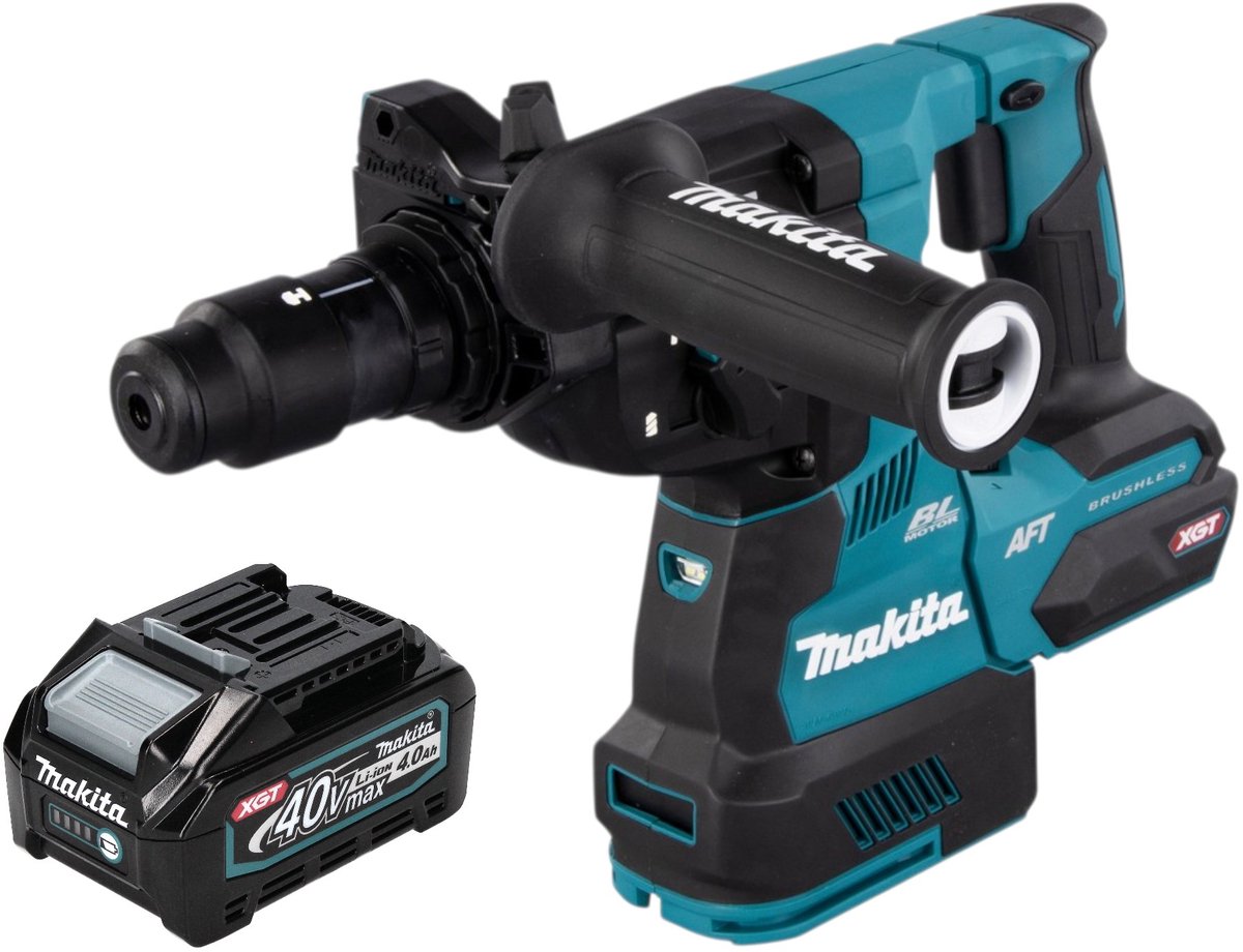 Makita HR 002 GM1 accu-boorhamer 40 V max. 2,9 J SDS plus borstelloos + 1x accu 4,0 Ah - zonder oplader