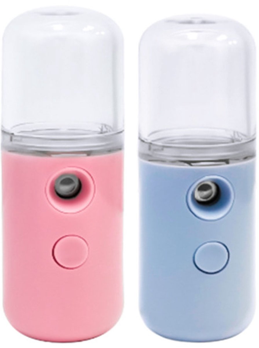 Nano-gezichtsbevochtiger, mini-gezichtsstomer, draagbaar USB-apparaat voor huidverzorging, hydratatie en make-up