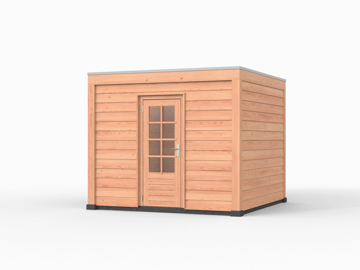Douglas overkapping, 300 x 300, met schuur, Westwood Elegant