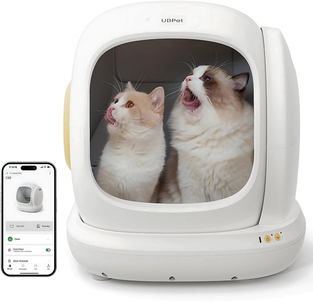 UBPET C20 automatische kattenbak met app en geurcontrole thumbnail 7