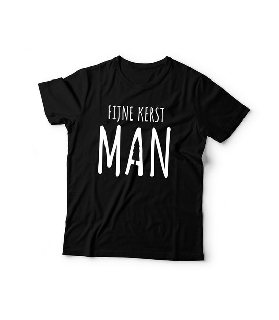 Matching kerstshirts Vader & Zoon/Dochter - Fijne kerst man - maat: vader S kind 80 - matching kleding van Fijne kerst man — afbeelding 2