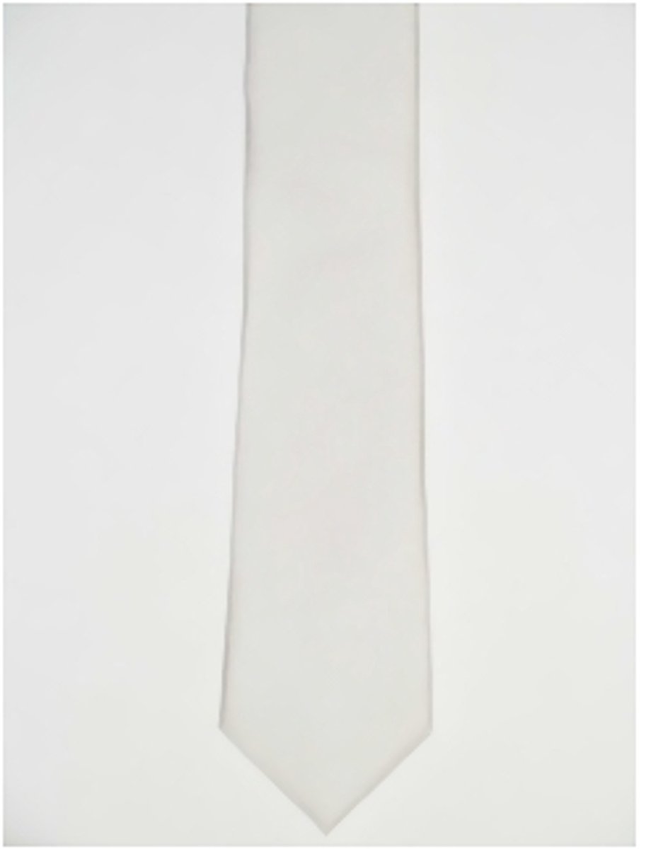 Zijden das slimline wit
