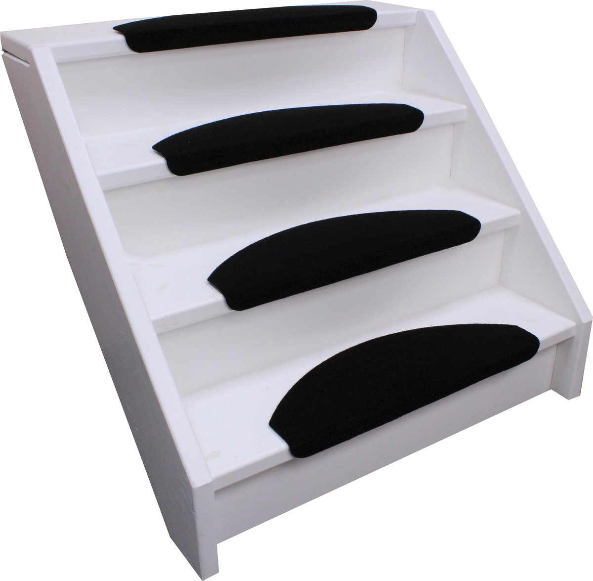 Trapmatten - Robuust- 13 stuks - Zwart- 56x17x3,5 - Extra Sterk - halve maantjes
