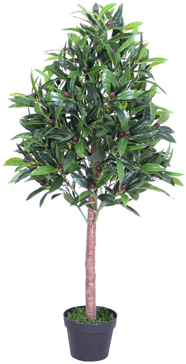 Valse Kunstmatige Plant Olijfboom Decoratie Echt Hout 110cm DECOVEGO