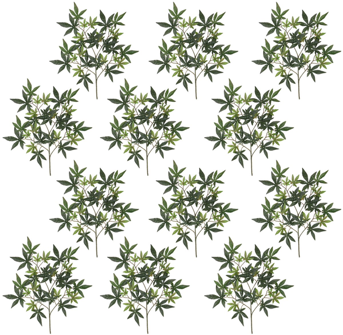 Lentedecoratie, Lenteversiering, Decoratieve takken, Bloemen, Esdoornversiering, Kunsttakken, 12x Kunstesdoorntakken, Kunstplant, Decovego