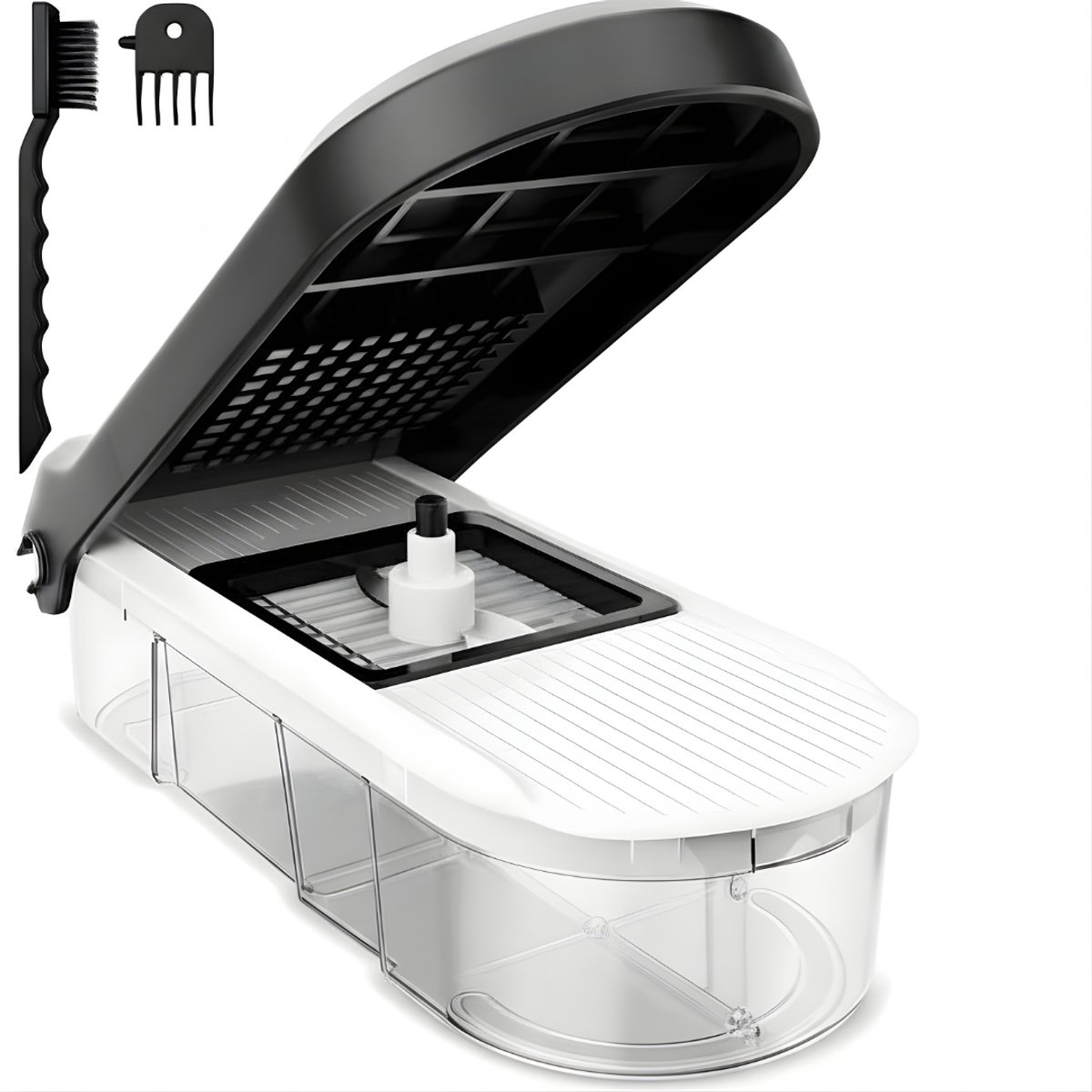Ploutos® Mandoline - Multifunctionele Groentesnijder - Groentesnijder - Wit - 26cm x 13cm x 9cm