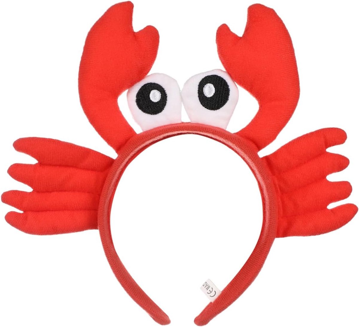 Grappige pluche krab haarbanden voor kostuums, feestaccessoires en dress-up benodigdheden