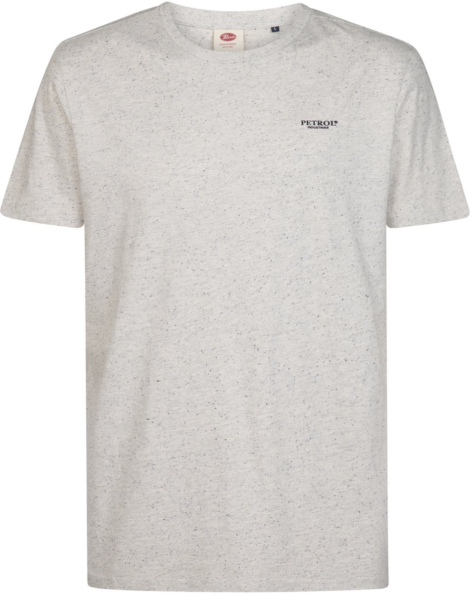 Petrol Industries - Heren Gemêleerd jersey T-shirt irving - Wit - Maat XXXL