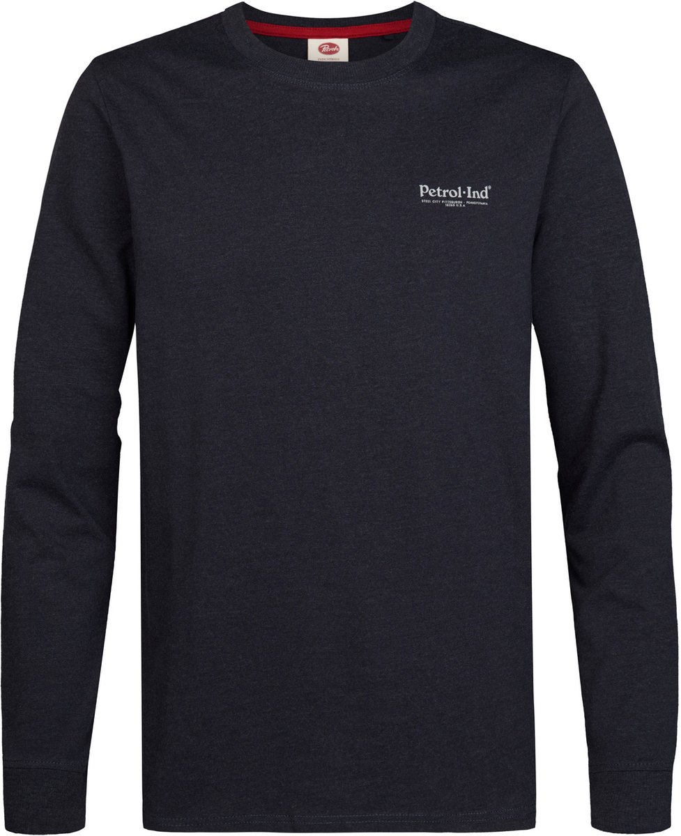 Petrol Industries - Heren Longsleeve T-shirt porter - Blauw - Maat XXXL