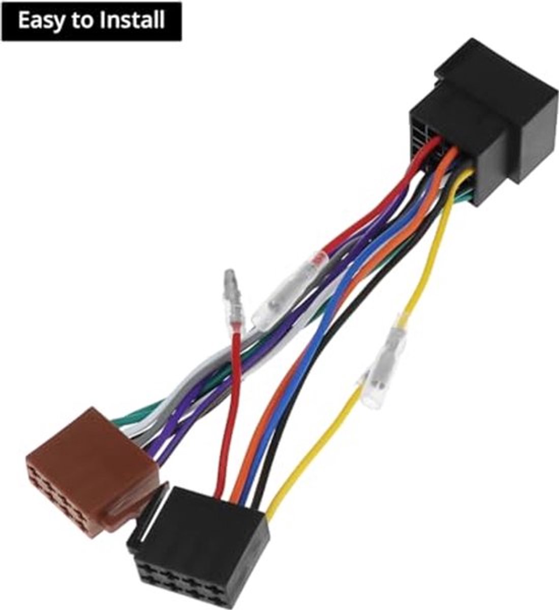 Autoradio adapter, 16-pins ISO-adapter kabel voor Android-autoradio, compatibel met Golf MK4 1999-2004
