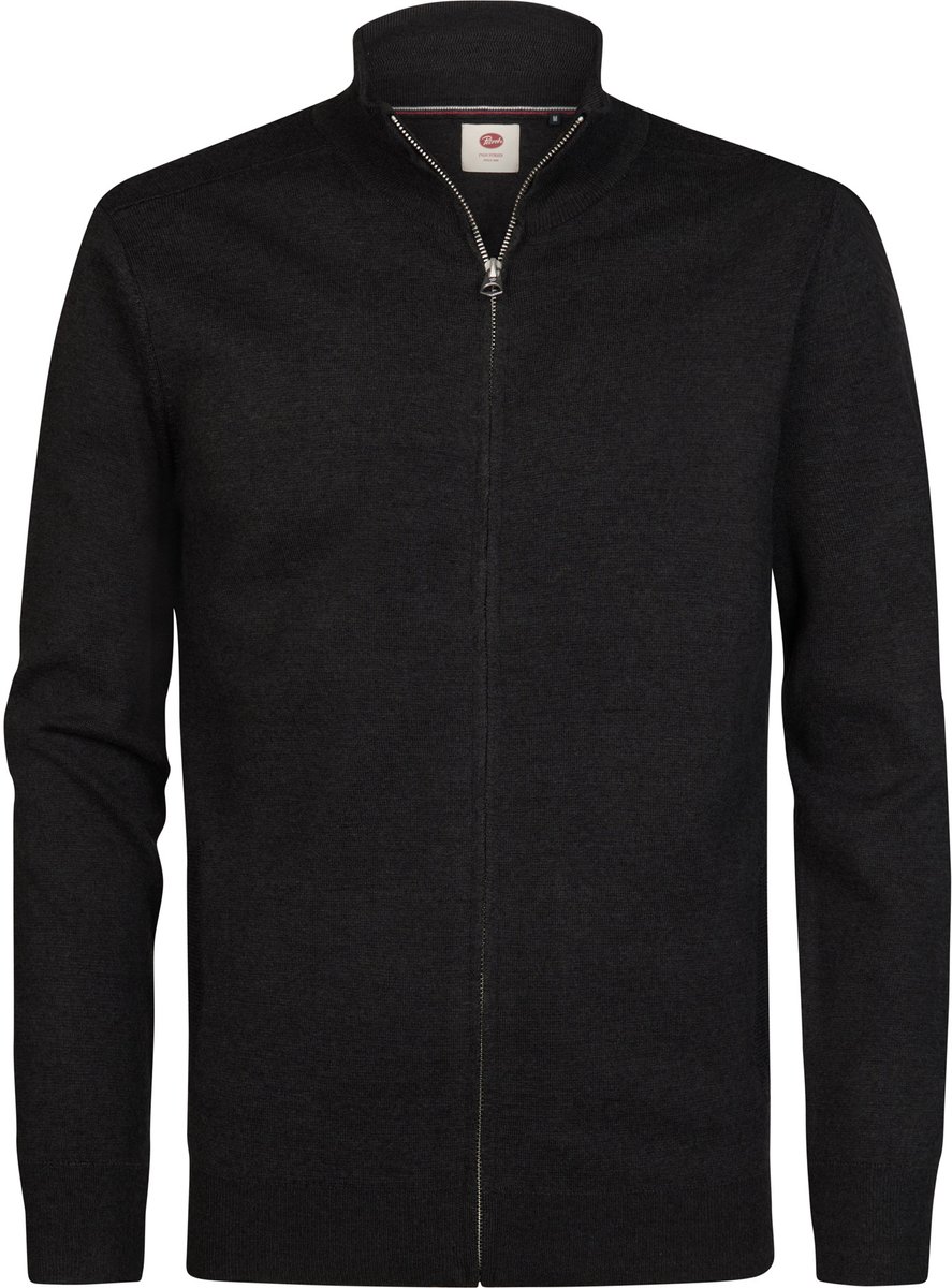 Petrol Industries - Heren Gemêleerd vest met ritssluiting ironfield - Zwart - Maat XXXL