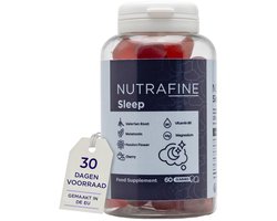 Nutrafine Slaap Gummies – Melatonine, Valeriaan, Passiebloem, Citroenmelisse, Magnesium & B6 – 60 Gummies