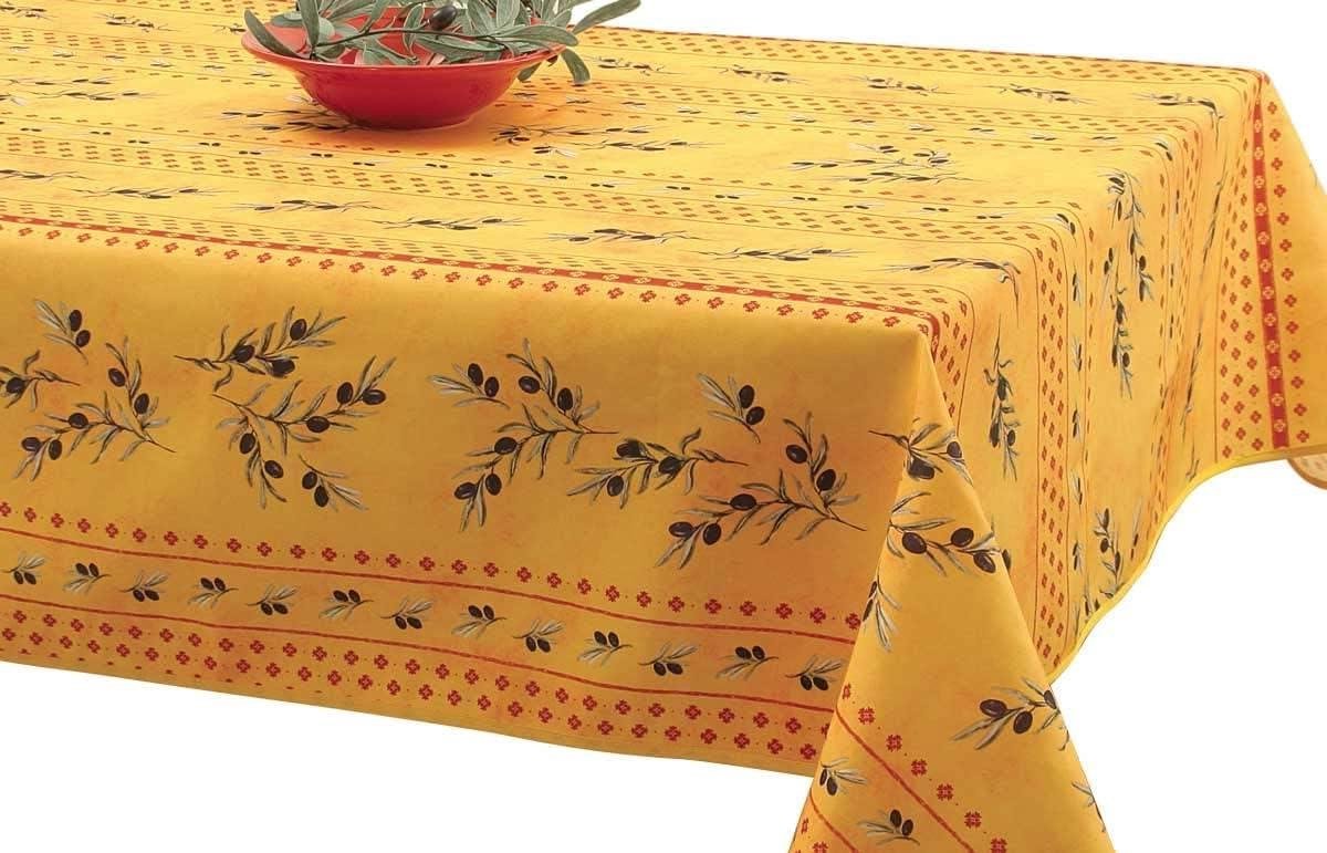 Tafelkleed anti-vlek - Tafeldecoratie Keuken - Tafel Beschermen - Makkelijk in onderhoud - 300 x 150 cm - Geel
