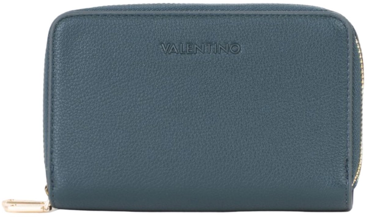 VALENTINO portemonnee Farn Zip Around Wallet Petrolio