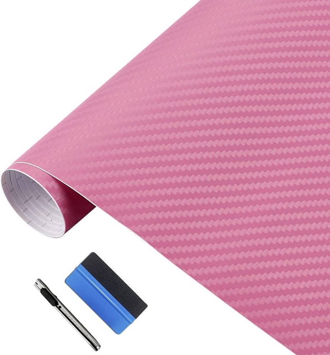 Carbon Fiber Vinyl Film - 3D Wrap Folie - Auto Decoratie - Luchtkanaal Zelfklevend - 5cm x
