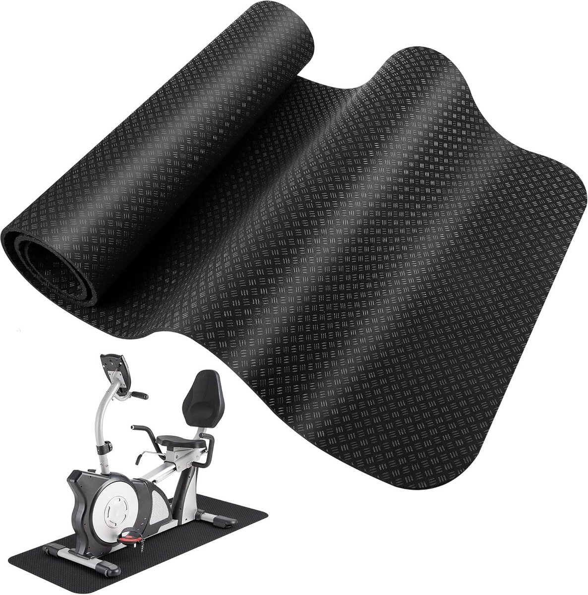 Beschermmat voor Fitnessapparatuur, Antislip Dubbelzijdige Siliconen Mat, Ideaal voor Loopbanden en Sportuitrusting, Vloerbescherming en Stabiliteit