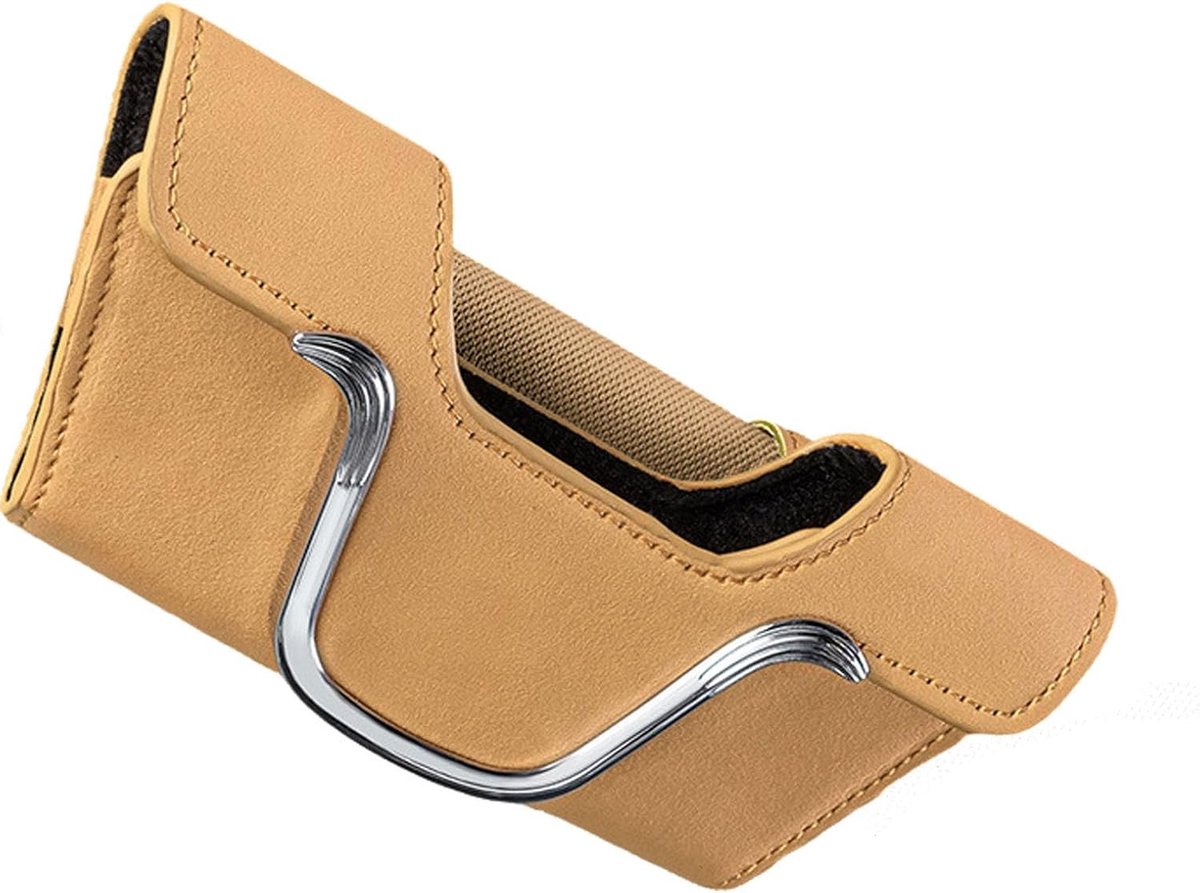 Glasses Holder Car Multi-Functional High-Grade Leather,Glasses Holder,Glasses Case For Car, Glasses Holder Visor,Glasses Holder Car (Beige)